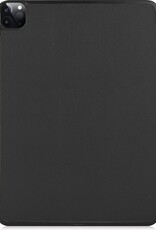 BASEY. Hoesje Geschikt voor iPad Pro 2021 (12,9 inch) Hoes Case Tablet Hoesje Tri-fold Met Uitsparing Geschikt voor Apple Pencil - Hoes Geschikt voor iPad Pro 12,9 inch (2021) Hoesje Hard Cover Bookcase Hoes - Zwart