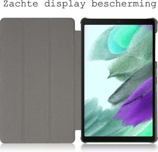 BASEY. Hoesje Geschikt voor Samsung Galaxy Tab A7 Lite Hoes Case Tablet Hoesje Tri-fold - Hoes Geschikt voor Samsung Tab A7 Lite Hoesje Hard Cover Bookcase Hoes - Blokken