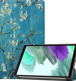 BASEY. BASEY. Samsung Galaxy Tab A7 Lite Hoesje - Witte Bloesem