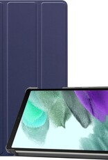 BASEY. Hoesje Geschikt voor Samsung Galaxy Tab A7 Lite Hoes Case Tablet Hoesje Tri-fold - Hoes Geschikt voor Samsung Tab A7 Lite Hoesje Hard Cover Bookcase Hoes - Donkerblauw