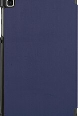 BASEY. Hoesje Geschikt voor Samsung Galaxy Tab A7 Lite Hoes Case Tablet Hoesje Tri-fold - Hoes Geschikt voor Samsung Tab A7 Lite Hoesje Hard Cover Bookcase Hoes - Donkerblauw