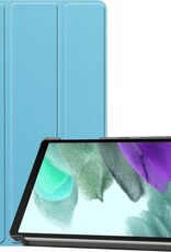 BASEY. Hoesje Geschikt voor Samsung Galaxy Tab A7 Lite Hoes Case Tablet Hoesje Tri-fold - Hoes Geschikt voor Samsung Tab A7 Lite Hoesje Hard Cover Bookcase Hoes - Lichtblauw