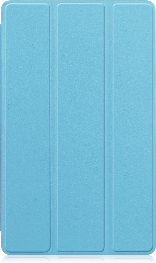 BASEY. Hoesje Geschikt voor Samsung Galaxy Tab A7 Lite Hoes Case Tablet Hoesje Tri-fold - Hoes Geschikt voor Samsung Tab A7 Lite Hoesje Hard Cover Bookcase Hoes - Lichtblauw