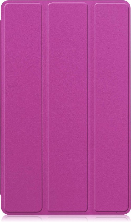BASEY. Hoesje Geschikt voor Samsung Galaxy Tab A7 Lite Hoes Case Tablet Hoesje Tri-fold - Hoes Geschikt voor Samsung Tab A7 Lite Hoesje Hard Cover Bookcase Hoes - Paars