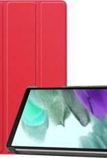 BASEY. Hoesje Geschikt voor Samsung Galaxy Tab A7 Lite Hoes Case Tablet Hoesje Tri-fold - Hoes Geschikt voor Samsung Tab A7 Lite Hoesje Hard Cover Bookcase Hoes - Rood
