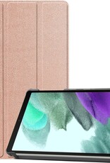 BASEY. Hoesje Geschikt voor Samsung Galaxy Tab A7 Lite Hoes Case Tablet Hoesje Tri-fold - Hoes Geschikt voor Samsung Tab A7 Lite Hoesje Hard Cover Bookcase Hoes - Rosé goud