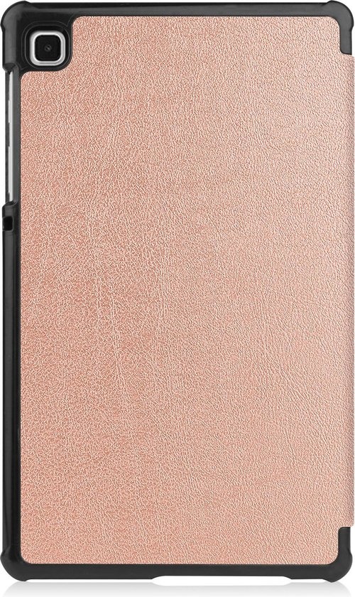 BASEY. Hoesje Geschikt voor Samsung Galaxy Tab A7 Lite Hoes Case Tablet Hoesje Tri-fold - Hoes Geschikt voor Samsung Tab A7 Lite Hoesje Hard Cover Bookcase Hoes - Rosé goud