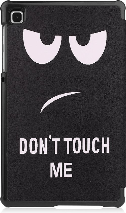 BASEY. Hoesje Geschikt voor Samsung Galaxy Tab A7 Lite Hoes Case Tablet Hoesje Tri-fold - Hoes Geschikt voor Samsung Tab A7 Lite Hoesje Hard Cover Bookcase Hoes - Don't Touch Me