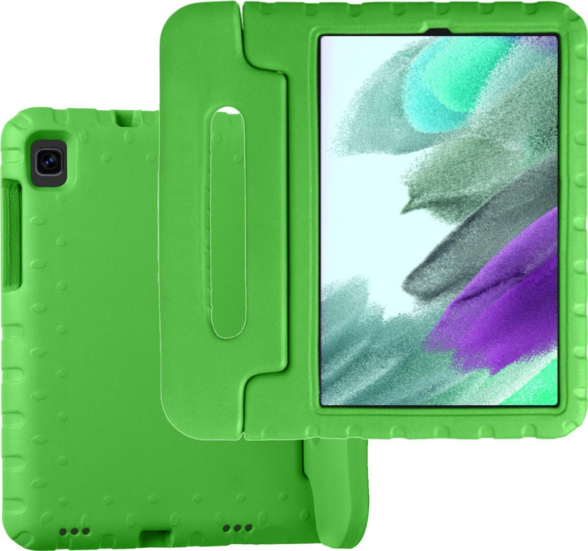 BASEY. Hoesje Geschikt voor Samsung Galaxy Tab A7 Lite Hoesje Kinder Hoes Shockproof Kinderhoes - Kindvriendelijk Hoesje Geschikt voor Samsung Tab A7 Lite Hoes Kids Case - Groen