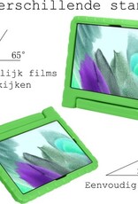 BASEY. Hoesje Geschikt voor Samsung Galaxy Tab A7 Lite Hoesje Kinder Hoes Shockproof Kinderhoes - Kindvriendelijk Hoesje Geschikt voor Samsung Tab A7 Lite Hoes Kids Case - Groen