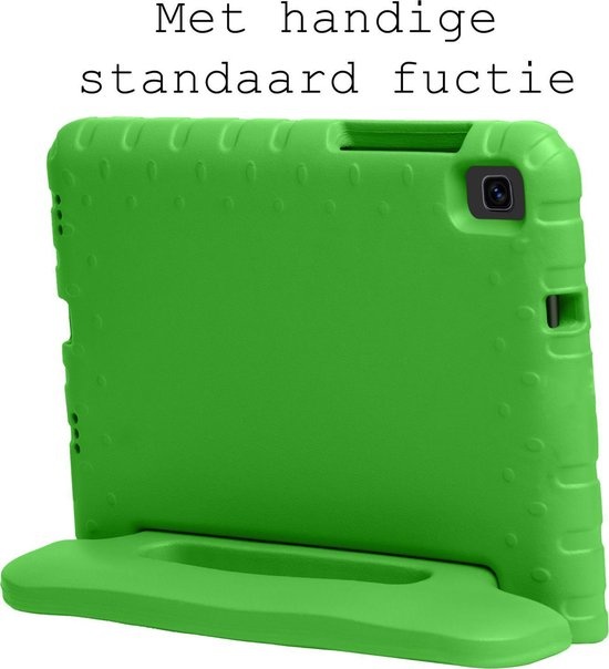 BASEY. Hoesje Geschikt voor Samsung Galaxy Tab A7 Lite Hoesje Kinder Hoes Shockproof Kinderhoes - Kindvriendelijk Hoesje Geschikt voor Samsung Tab A7 Lite Hoes Kids Case - Groen