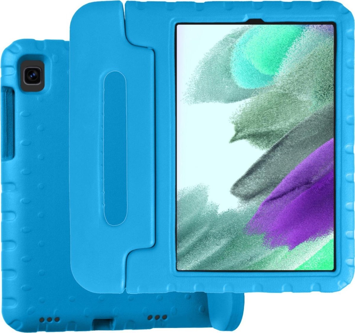 BASEY. Hoesje Geschikt voor Samsung Galaxy Tab A7 Lite Hoesje Kinder Hoes Shockproof Kinderhoes - Kindvriendelijk Hoesje Geschikt voor Samsung Tab A7 Lite Hoes Kids Case - Blauw