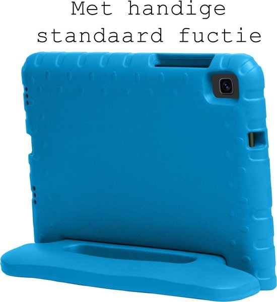BASEY. Hoesje Geschikt voor Samsung Galaxy Tab A7 Lite Hoesje Kinder Hoes Shockproof Kinderhoes - Kindvriendelijk Hoesje Geschikt voor Samsung Tab A7 Lite Hoes Kids Case - Blauw