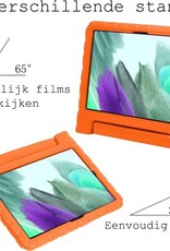 BASEY. Hoesje Geschikt voor Samsung Galaxy Tab A7 Lite Hoesje Kinder Hoes Shockproof Kinderhoes - Kindvriendelijk Hoesje Geschikt voor Samsung Tab A7 Lite Hoes Kids Case - Oranje