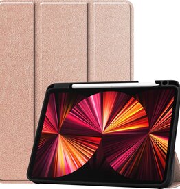 BASEY. BASEY. iPad Pro 11 inch (2021) Hoesje Met Apple Pencilhouder - Rose Goud