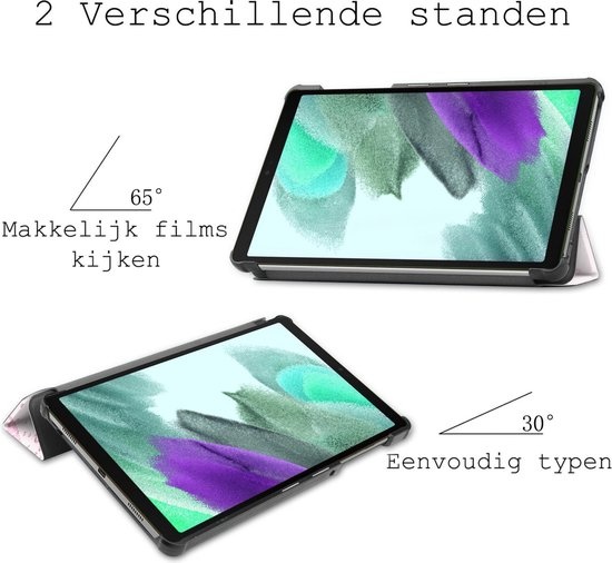 BASEY. Hoesje Geschikt voor Samsung Galaxy Tab A7 Lite Hoes Case Tablet Hoesje Tri-fold - Hoes Geschikt voor Samsung Tab A7 Lite Hoesje Hard Cover Bookcase Hoes - Elfje
