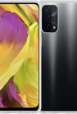 BASEY. Hoes Geschikt voor OPPO A54 5G Hoesje Siliconen Back Cover Case - Hoesje Geschikt voor OPPO A54 5G Hoes Cover Hoesje - Transparant