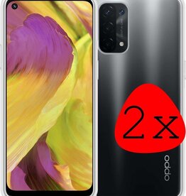 BASEY. BASEY. 2 PACK - Oppo A54 5G hoesje siliconen - Transparant