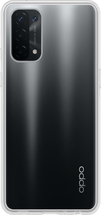 BASEY. Hoes Geschikt voor OPPO A54 5G Hoesje Siliconen Back Cover Case - Hoesje Geschikt voor OPPO A54 5G Hoes Cover Hoesje - Transparant - 2 Stuks