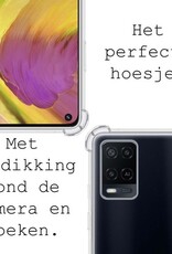 BASEY. Hoes Geschikt voor OPPO A54 Hoesje Shock Proof Case Hoes Siliconen - Hoesje Geschikt voor OPPO A54 Hoes Cover Shockproof - Transparant