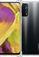 BASEY. Hoes Geschikt voor OPPO A54 5G Hoesje Shock Proof Case Hoes Siliconen - Hoesje Geschikt voor OPPO A54 5G Hoes Cover Shockproof - Transparant