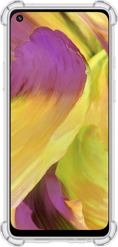 BASEY. Hoes Geschikt voor OPPO A54 5G Hoesje Shock Proof Case Hoes Siliconen - Hoesje Geschikt voor OPPO A54 5G Hoes Cover Shockproof - Transparant - 2 Stuks