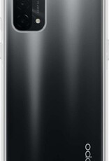 BASEY. Hoes Geschikt voor OPPO A74 5G Hoesje Siliconen Back Cover Case - Hoesje Geschikt voor OPPO A74 5G Hoes Cover Hoesje - Transparant