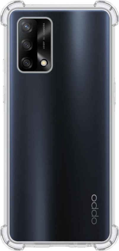BASEY. Hoes Geschikt voor OPPO A74 4G Hoesje Shock Proof Case Hoes Siliconen - Hoesje Geschikt voor OPPO A74 4G Hoes Cover Shockproof - Transparant