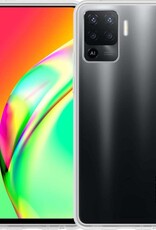 BASEY. Hoes Geschikt voor OPPO A94 Hoesje Siliconen Back Cover Case - Hoesje Geschikt voor OPPO A94 Hoes Cover Hoesje - Transparant