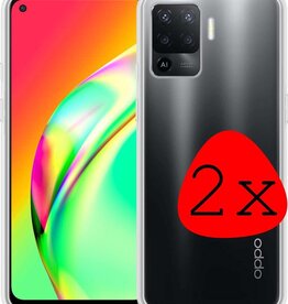BASEY. BASEY. 2 PACK - Oppo A94 4G hoesje siliconen - Transparant