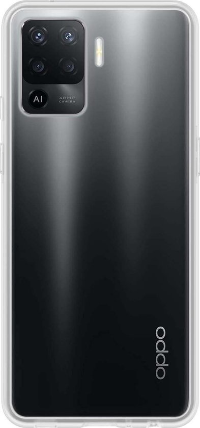 BASEY. Hoes Geschikt voor OPPO A94 Hoesje Siliconen Back Cover Case - Hoesje Geschikt voor OPPO A94 Hoes Cover Hoesje - Transparant - 2 Stuks