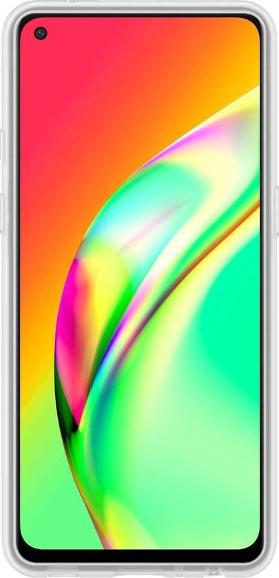 BASEY. Hoes Geschikt voor OPPO A94 Hoesje Siliconen Back Cover Case - Hoesje Geschikt voor OPPO A94 Hoes Cover Hoesje - Transparant - 2 Stuks