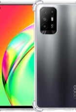 BASEY. Hoes Geschikt voor OPPO A94 5G Hoesje Shock Proof Case Hoes Siliconen - Hoesje Geschikt voor OPPO A94 5G Hoes Cover Shockproof - Transparant