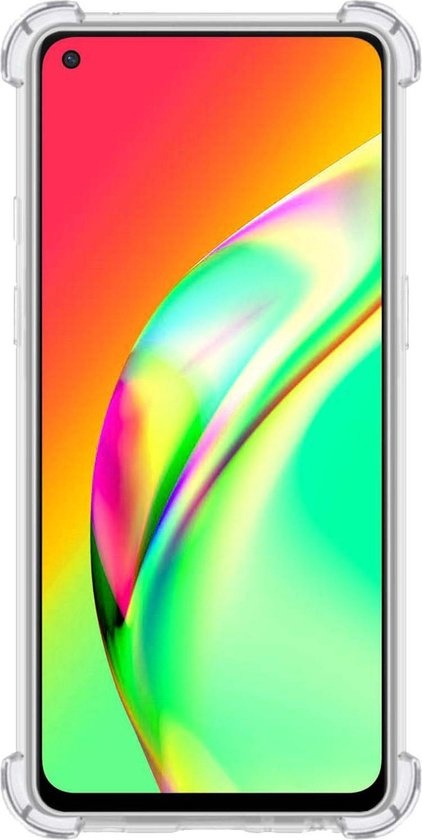 BASEY. Hoes Geschikt voor OPPO A94 5G Hoesje Shock Proof Case Hoes Siliconen - Hoesje Geschikt voor OPPO A94 5G Hoes Cover Shockproof - Transparant