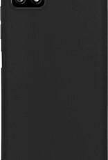 BASEY. Hoes Geschikt voor Samsung A22 4G Hoesje Siliconen Back Cover Case - Hoesje Geschikt voor Samsung Galaxy A22 4G Hoes Cover Hoesje - Zwart - 2 Stuks