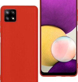 BASEY. BASEY. Samsung Galaxy A22 5G hoesje siliconen - Rood