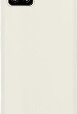BASEY. Hoes Geschikt voor Samsung A22 5G Hoesje Siliconen Back Cover Case - Hoesje Geschikt voor Samsung Galaxy A22 5G Hoes Cover Hoesje - Wit