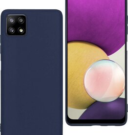 BASEY. BASEY. Samsung Galaxy A22 5G hoesje siliconen - Donkerblauw