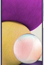 BASEY. Hoes Geschikt voor Samsung A22 5G Hoesje Siliconen Back Cover Case - Hoesje Geschikt voor Samsung Galaxy A22 5G Hoes Cover Hoesje - Lila