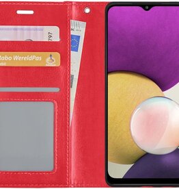 BASEY. BASEY. Samsung Galaxy A22 4G Hoesje Bookcase - Rood