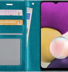 BASEY. BASEY. Samsung Galaxy A22 4G Hoesje Bookcase - Turquoise