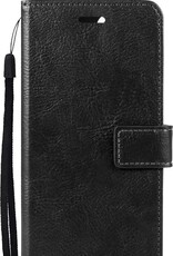 BASEY. Hoes Geschikt voor Samsung A22 5G Hoesje Bookcase Hoes Flip Case Book Cover - Hoesje Geschikt voor Samsung Galaxy A22 5G Hoes Book Case Hoesje - Zwart