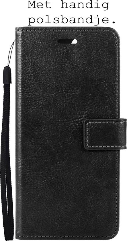 BASEY. Hoes Geschikt voor Samsung A22 5G Hoesje Bookcase Hoes Flip Case Book Cover - Hoesje Geschikt voor Samsung Galaxy A22 5G Hoes Book Case Hoesje - Zwart
