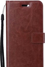 BASEY. Hoes Geschikt voor Samsung A22 5G Hoesje Bookcase Hoes Flip Case Book Cover - Hoesje Geschikt voor Samsung Galaxy A22 5G Hoes Book Case Hoesje - Bruin