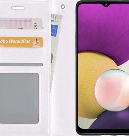 BASEY. BASEY. Samsung Galaxy A22 5G Hoesje Bookcase - Wit