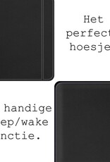 BASEY. Hoes Geschikt voor Tolino Vision 5 Hoesje Bookcase Cover Hoes - Hoesje Geschikt voor Tolino Vision 5 Hoes Cover Case - Zwart