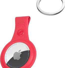 BASEY. BASEY. AirTag Hoesje Leer - Rood