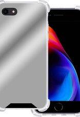 BASEY. Hoes Geschikt voor iPhone SE 2020 Hoesje Shock Proof Case Hoes Siliconen - Hoesje Geschikt voor iPhone SE (2020) Hoes Cover Shockproof - Zilver