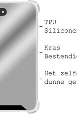 BASEY. Hoes Geschikt voor iPhone SE 2020 Hoesje Shock Proof Case Hoes Siliconen - Hoesje Geschikt voor iPhone SE (2020) Hoes Cover Shockproof - Zilver