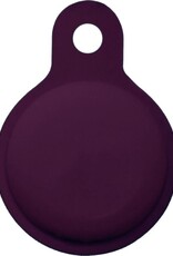 BASEY. Hoesje Geschikt voor Apple AirTag Hoesje Case Hoesje Geschikt voor Apple AirTag Sleutelhanger Siliconen Hoes - Wijnrood